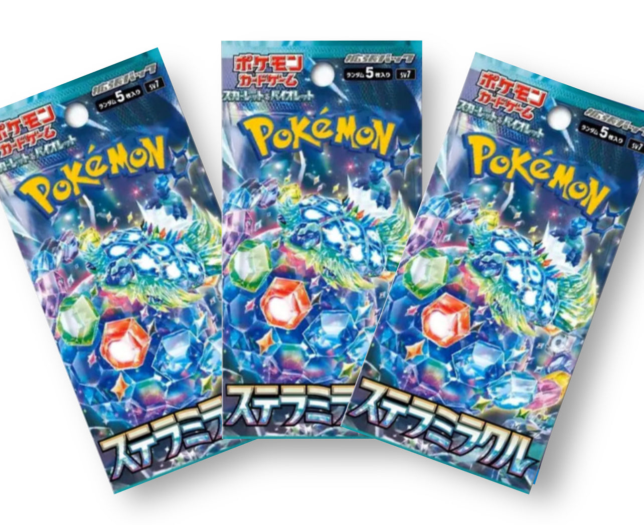 Japanese Pokemon Cards Triple Pack Stellar Crown